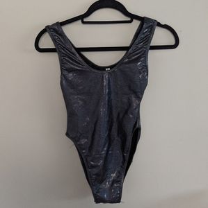 Holographic/Glitter/Shiny High Cut Bodysuit